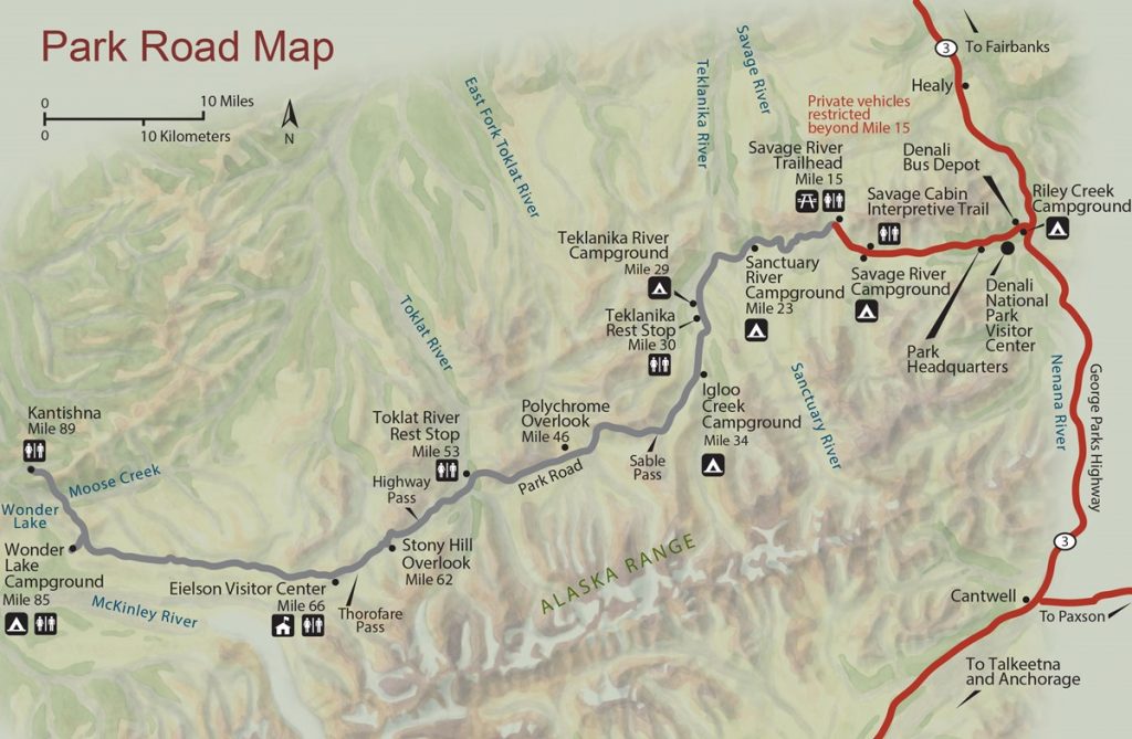 Denali National Park Map