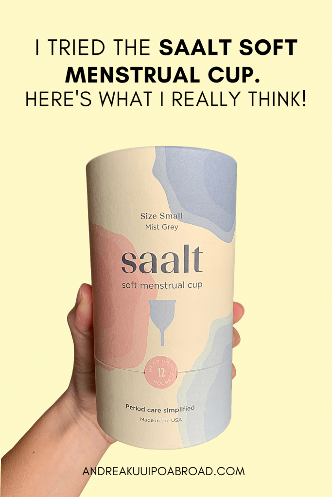 I Tried The Saalt Soft Menstrual Cup: Here's What I Really Think. Read my review on the Saalt Soft Menstrual Cup. #saalt #saaltsoftcup #menstrualcup #menstruation #periodcare #period
