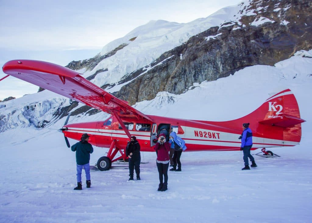 k2 aviation denali glacier landing tour
