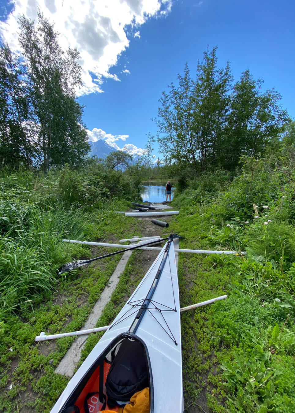 Kayaking Jim Lake to Knik River