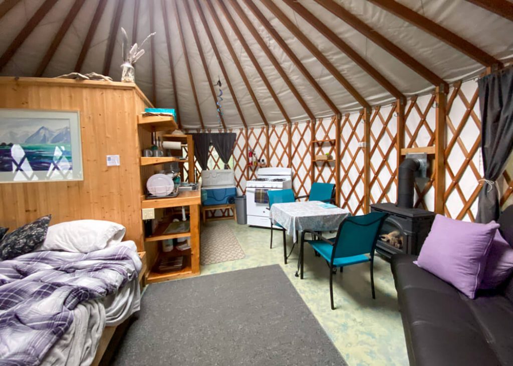 orca island cabins yurt
