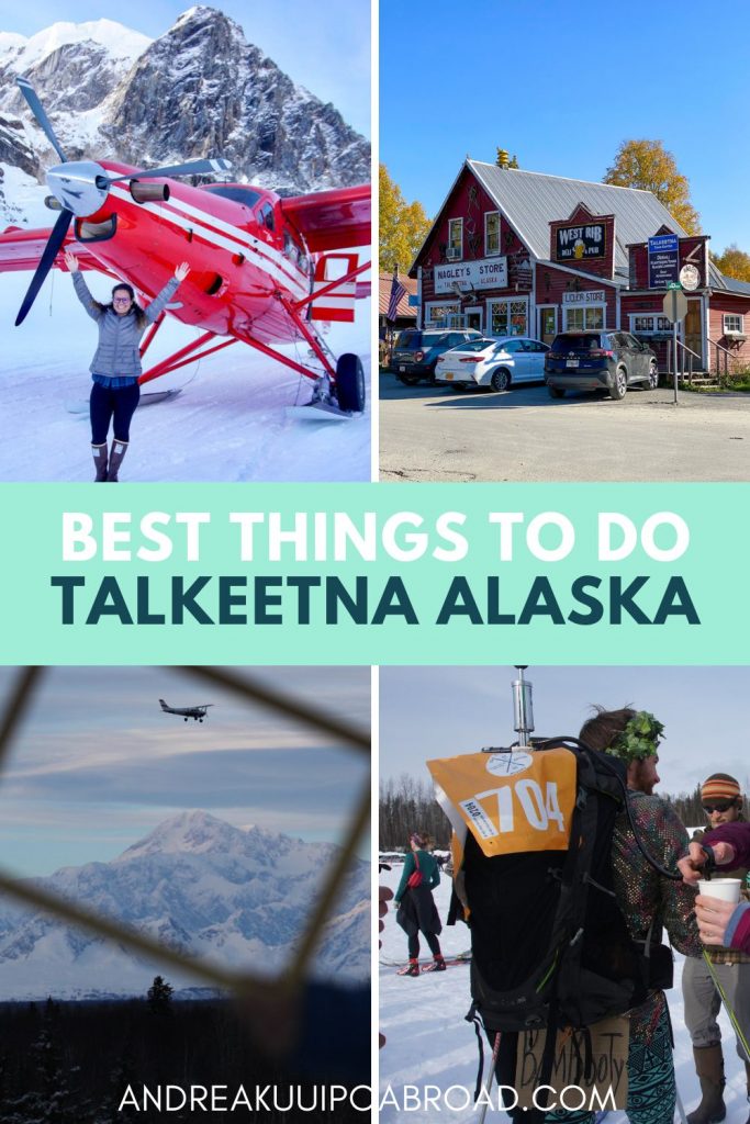 Top things to do in Talkeetna, Alaska. Located 114 miles north of Anchorage, or a 2-hour drive, Talkeetna is a popular year-round destination known for its many summer and winter activities. Whether you're a history buff, photographer, or adventure seeker, I'm going to share the best things to do in Talkeetna, Alaska. You can hike, take the Alaska Railroad, Denali flightseeing tour, ziplining, canoeing, bike single track, walk downtown on Main Street and more. Stop here on your way to Denali National Park.