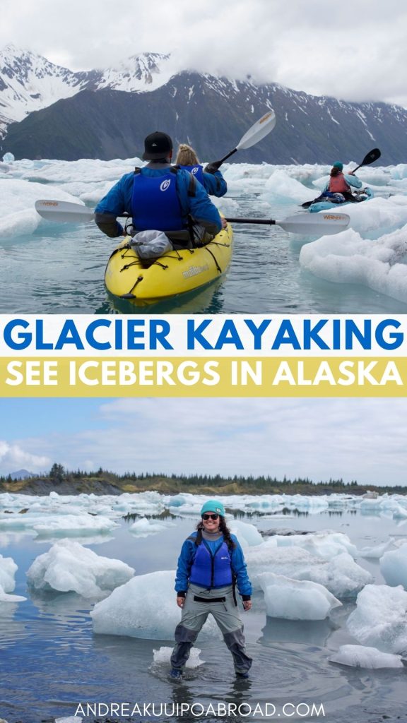 For years, I've been dreaming of kayaking Bear Glacier Lagoon. I saw amazing photos of people paddling among the towering icebergs, and I knew I had to experience it for myself.

But, getting out to this Alaska glacier is not an easy task because it requires a specialized boat and if you don't have one of your own then you'll have to pay for a water taxi or a guided tour.

I'm so happy that my dream finally came true this summer! I booked a kayaking trip with a tour company in Seward, and we set off in the afternoon to go glacier kayaking in Alaska.

Visiting Bear Glacier on this kayak tour was definitely a highlight of the Alaska summer!

In this post, I'm going to share everything you need to know about kayaking Bear Glacier and whether you should add it to your Seward itinerary.