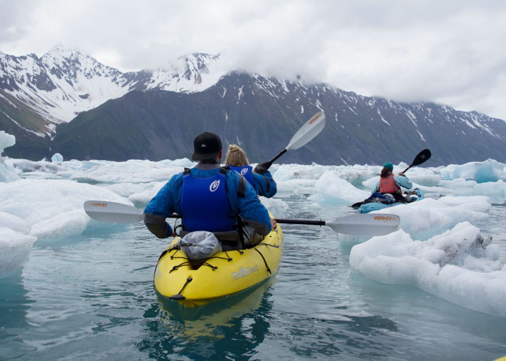 glacier kayaking tour in alaska
