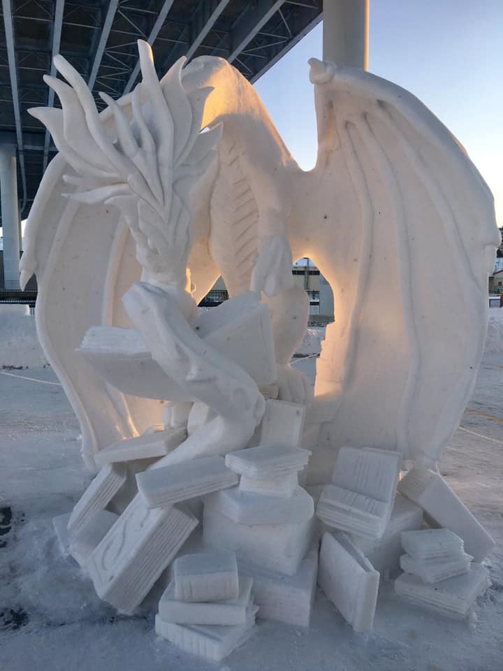 Fur Rondy Snow Sculpture competition