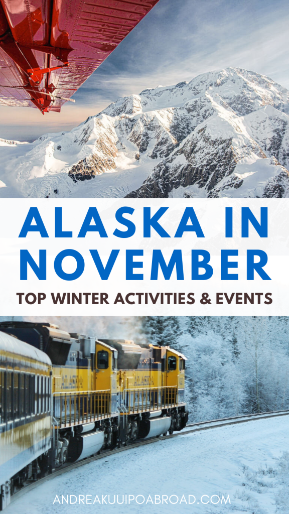 If you’re considering a November trip to Alaska, this guide will tell you everything you need to know about the weather, daylight hours, events, what to pack and wear in winter, and some of my favorite things to do in November.